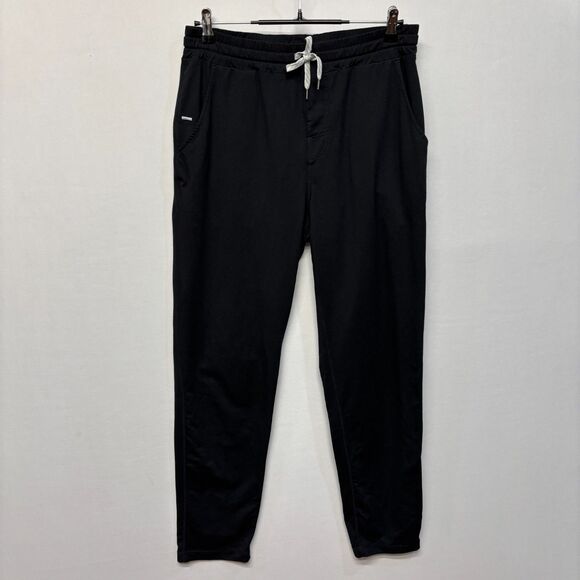 Vuori Men Ponto Performance Pants Size Large Black Jogger Sweatpants C037 -12 - Picture 1 of 16